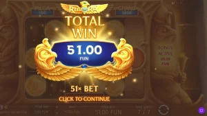 Tampilan visual slot Reel of Ra dengan tema Mesir Kuno yang megah